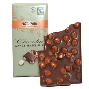 Tablette Chocolat au lait Bio avec noisettes