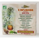 Pack 6 infusions bio bien-&ecirc;tre Valdena